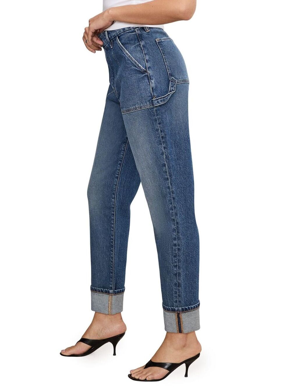 Good American NWT The Weekender Petite Jeans - Size 15 - MSRP $169 - Picture 3 of 4